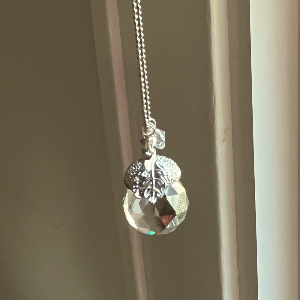 Crystal Acorn Necklace